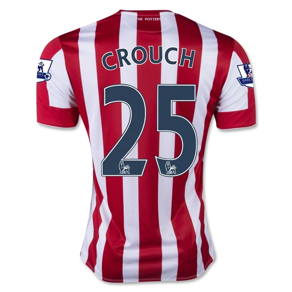 Stoke City 2015-16 CROUCH #25 Home Soccer Jersey
